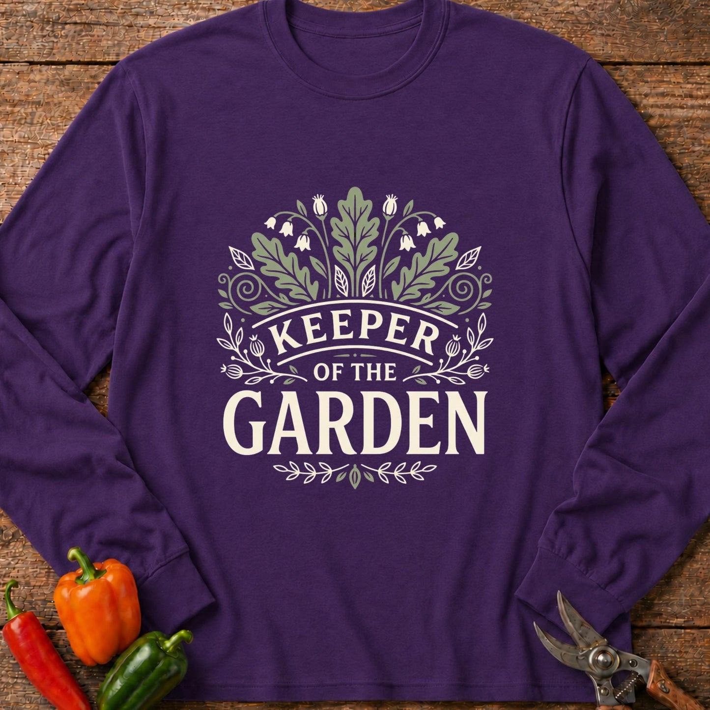 Printify Long Sleeve Purple / S Keeper of the Garden Long Sleeve (2)