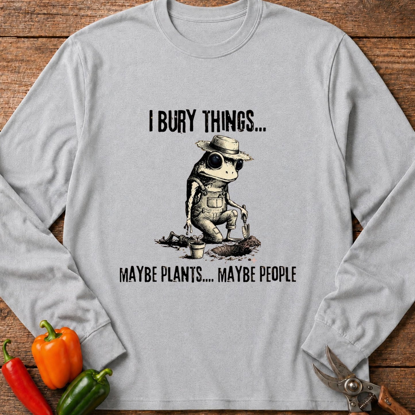 Printify Long Sleeve Sport Grey / S Bury Things Long Sleeve