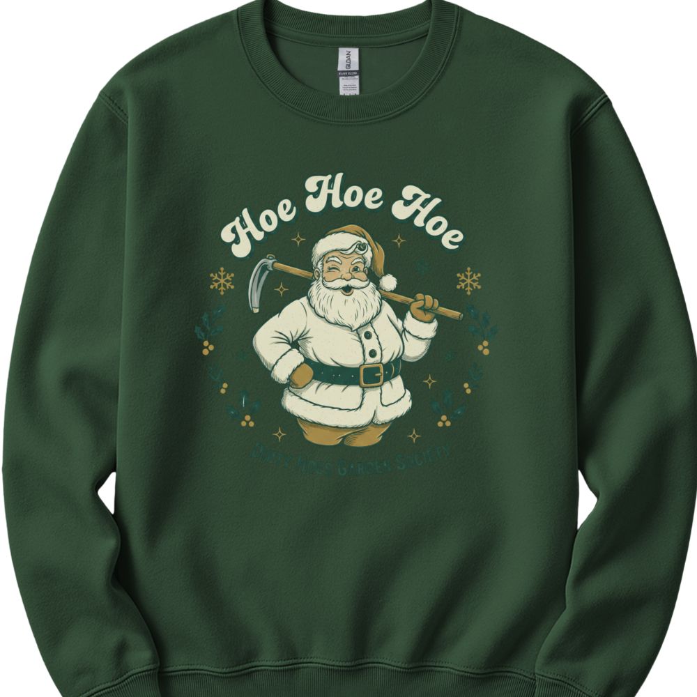 Printify Sweatshirt Forest Green / S Hoe Hoe Hoe Sweatshirt
