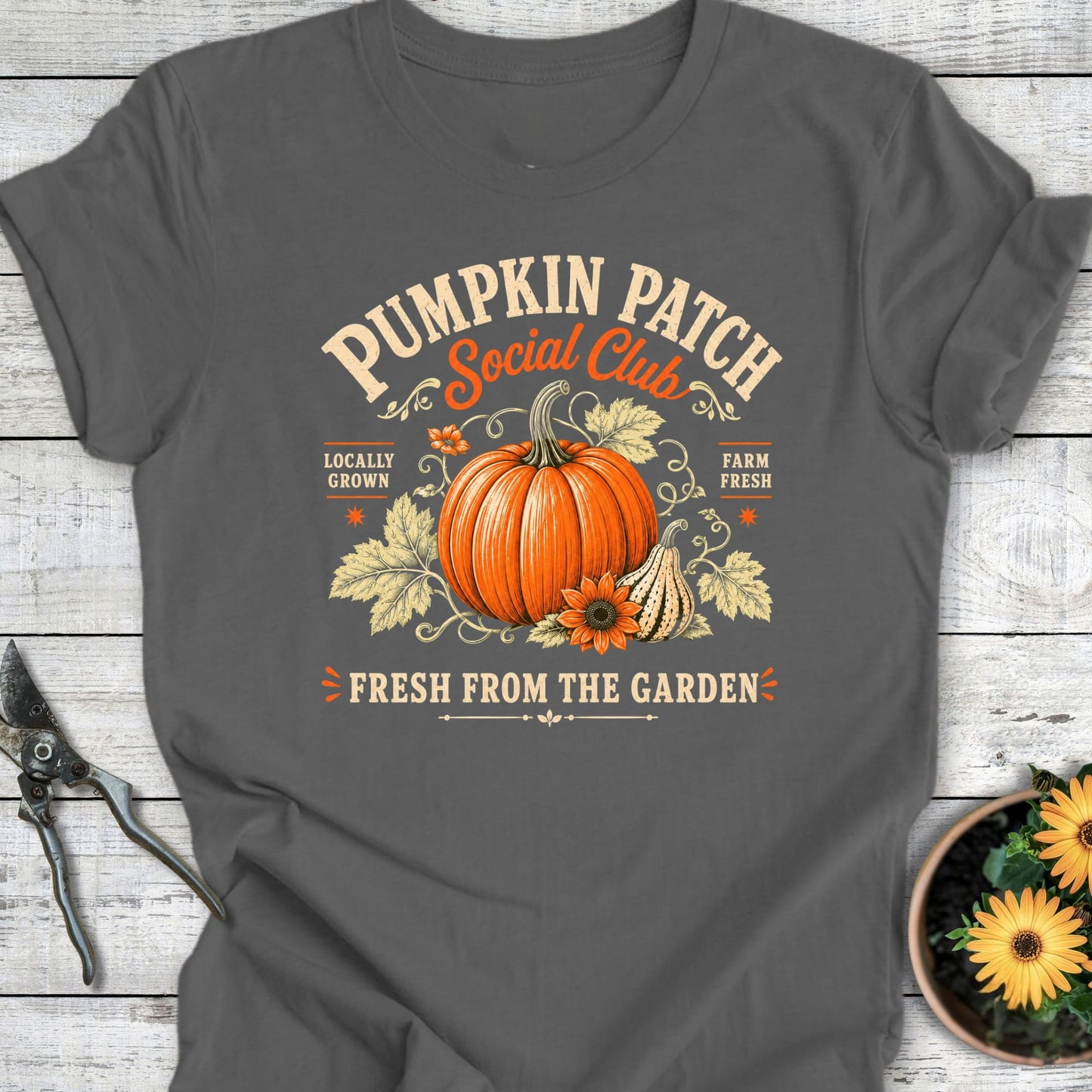 Printify T-Shirt Asphalt / S Pumpkin Patch T-Shirt