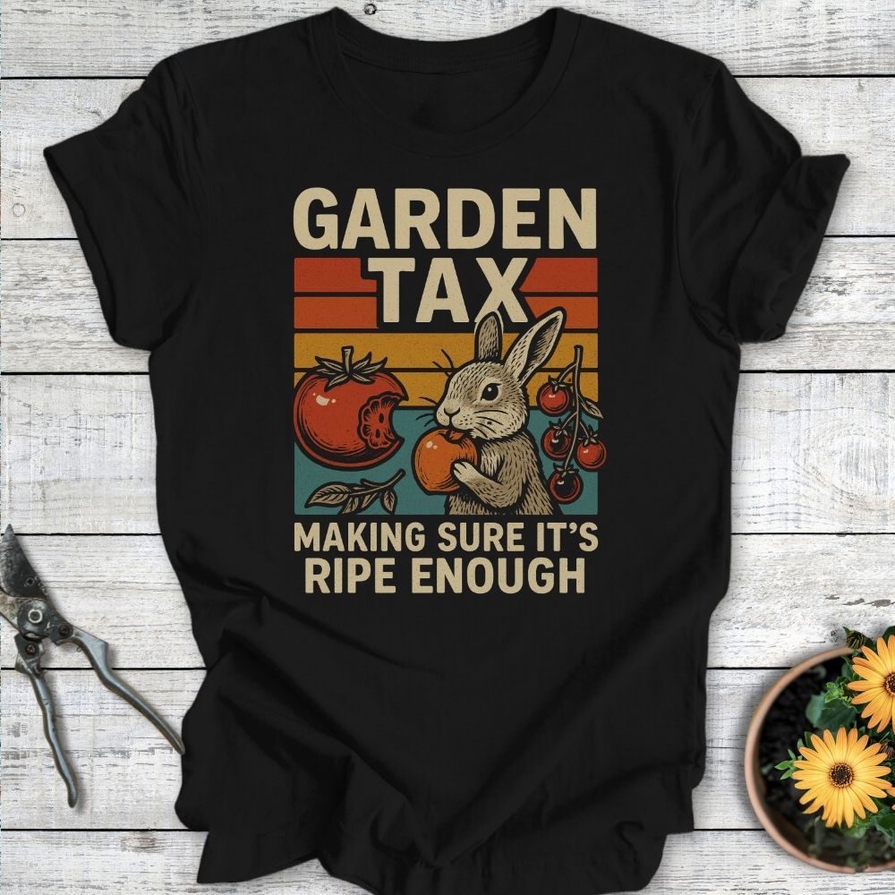 Printify T-Shirt Black / S Garden Tax