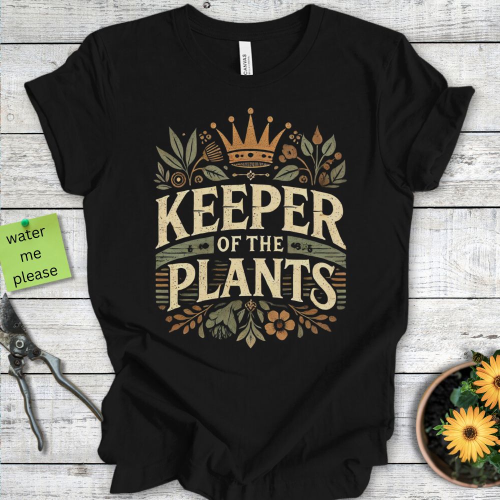 Printify T-Shirt Black / S Keeper of the Plants