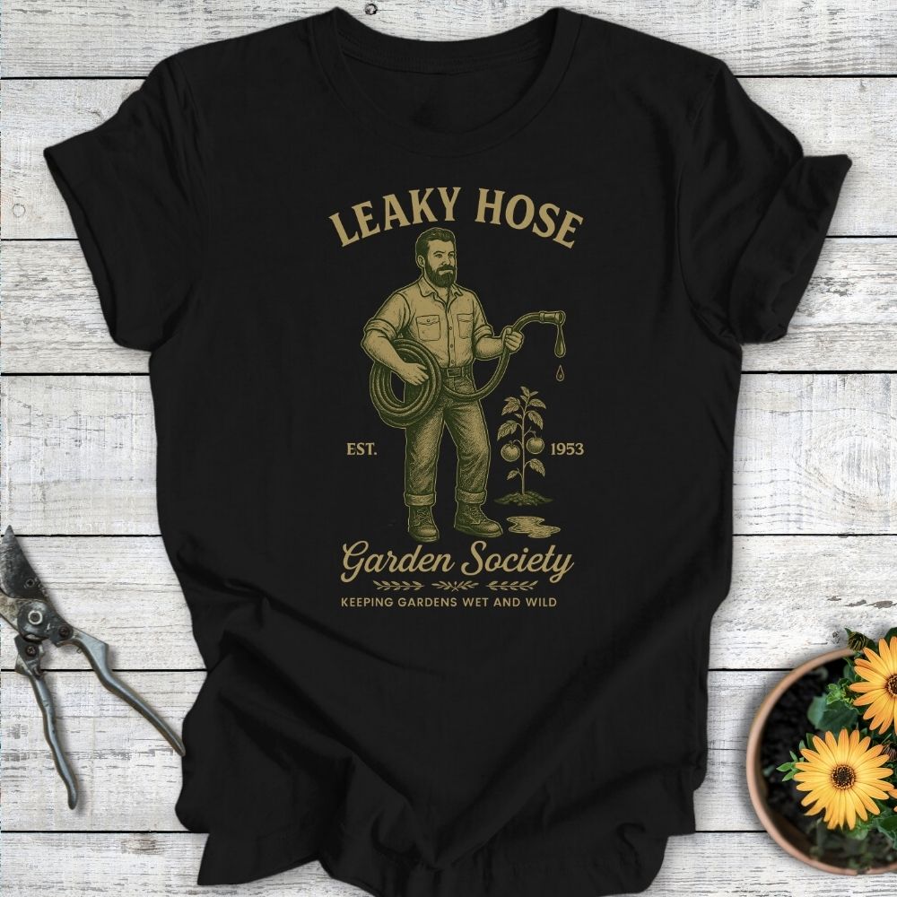 Printify T-Shirt Black / S Leaky Hose
