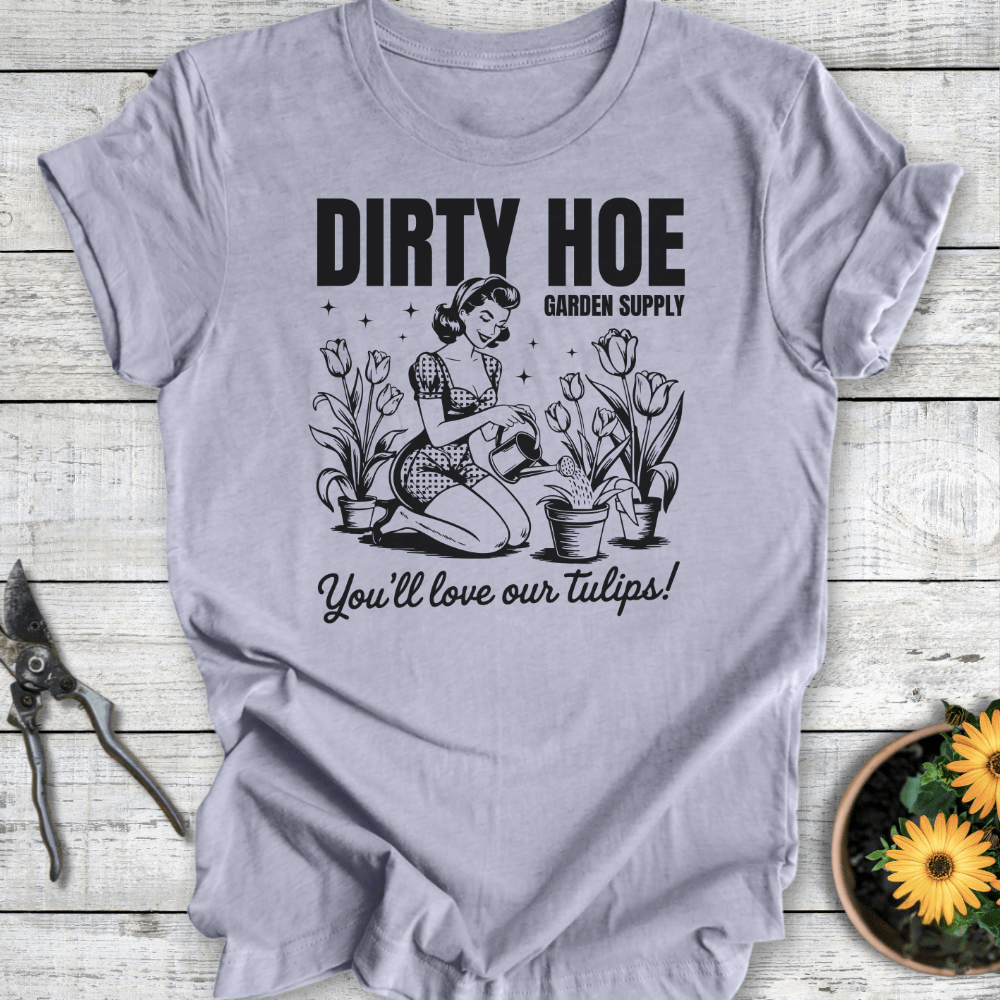 Printify T-Shirt Heather Blue / S Dirty Hoe Garden Supply