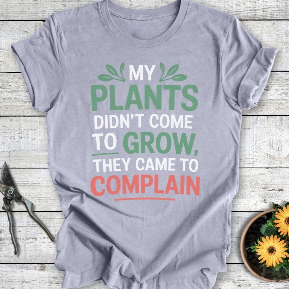 Printify T-Shirt Heather Blue / S They Came To Complain