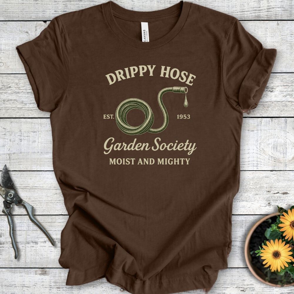 Printify T-Shirt Heather Brown / S Drippy Hose