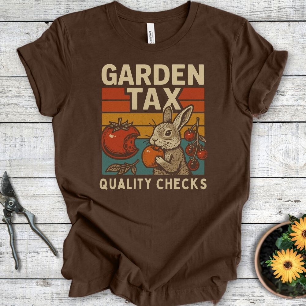 Printify T-Shirt Heather Brown / S Garden Tax