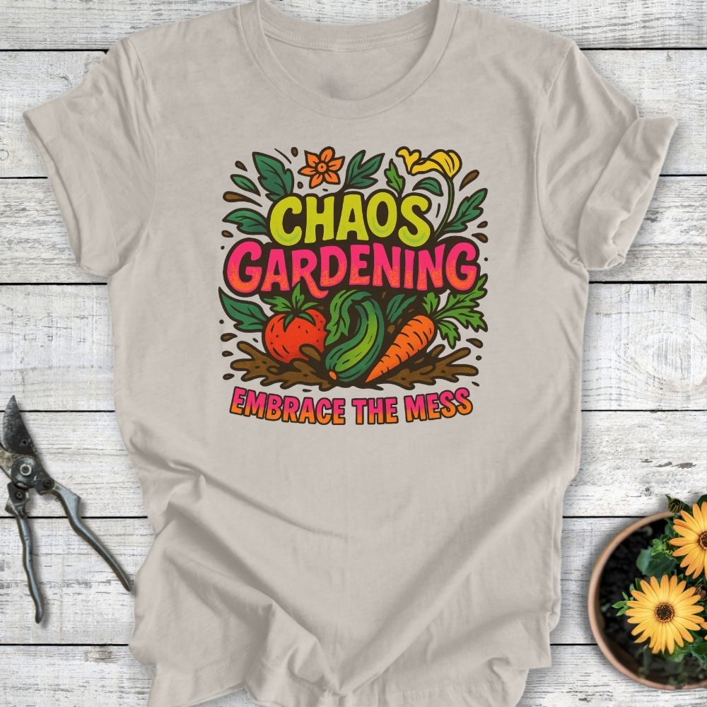 Printify T-Shirt Heather Dust / S Chaos Gardening