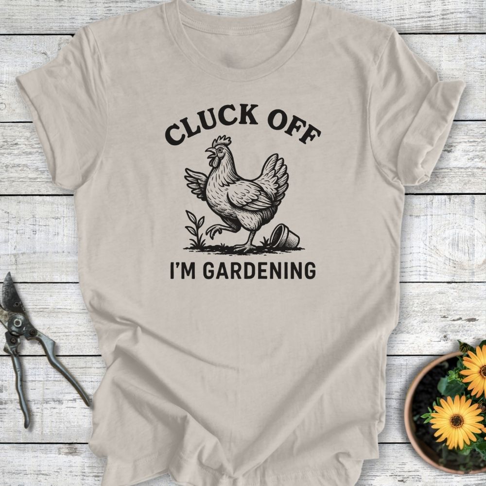 Printify T-Shirt Heather Dust / S Cluck Off