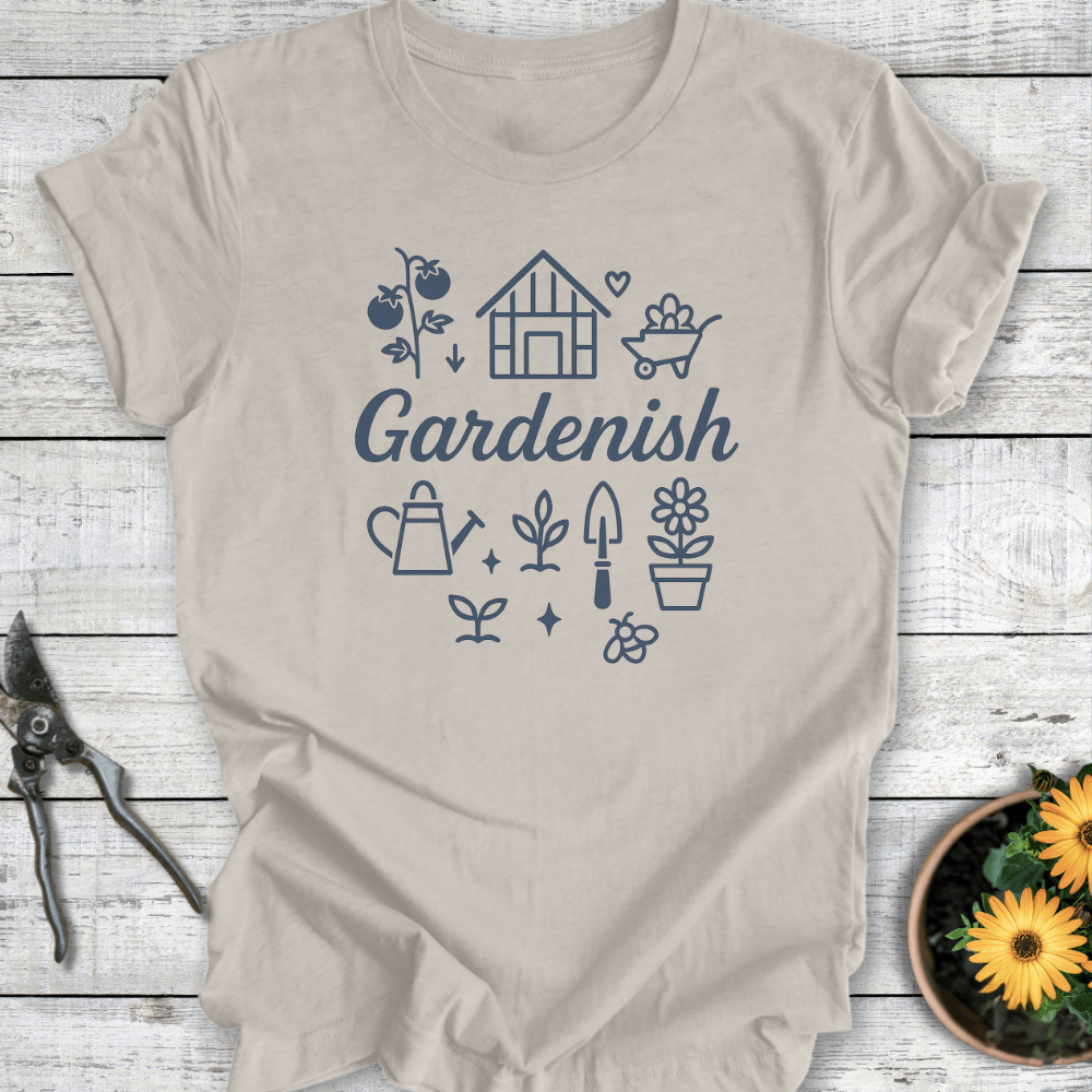 Printify T-Shirt Heather Dust / S Gardenish
