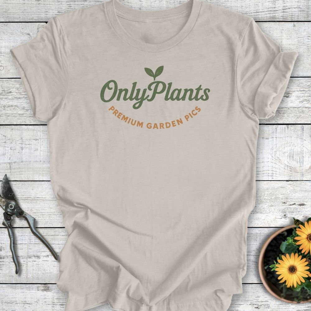 Printify T-Shirt Heather Dust / S Only Plants