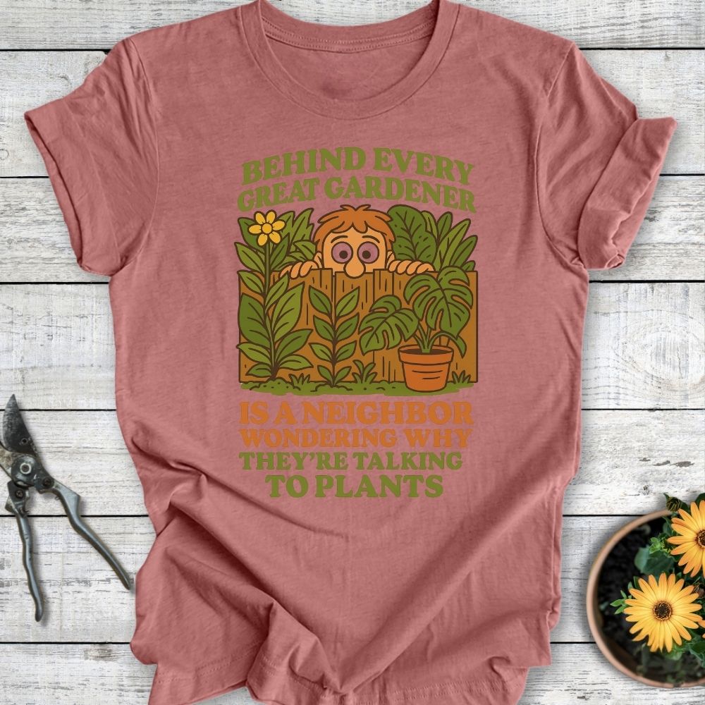 Printify T-Shirt Heather Mauve / S Behind Every Gardener