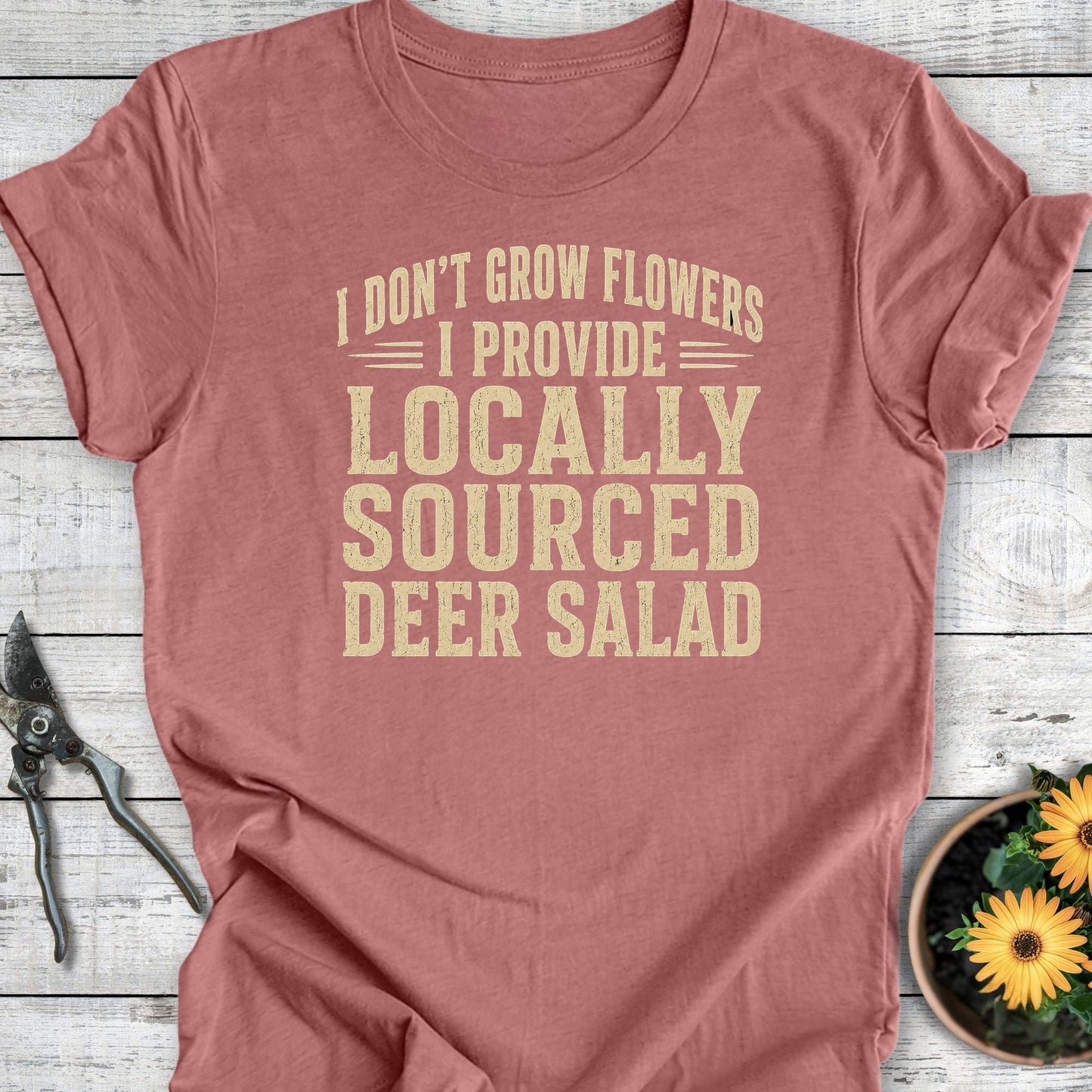 Printify T-Shirt Heather Mauve / S Deer Salad T-Shirt