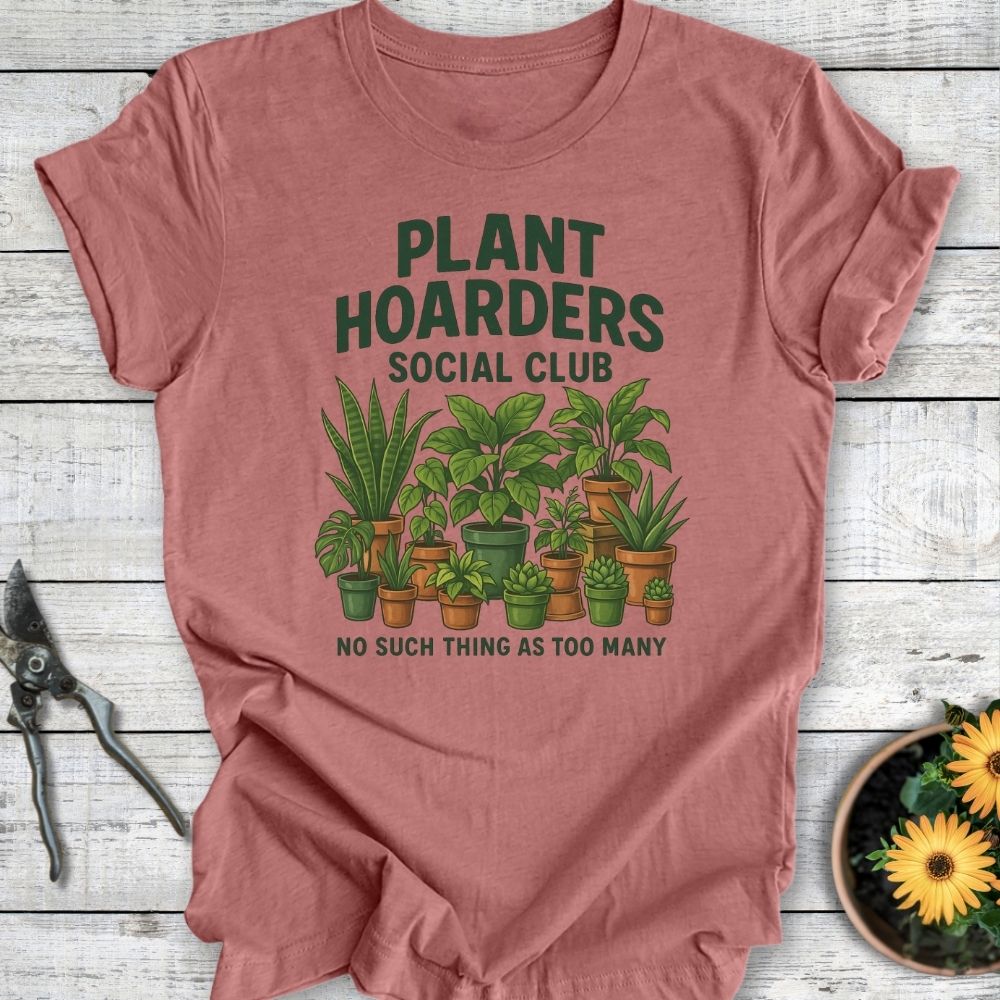 Printify T-Shirt Heather Mauve / S Plant Hoarders