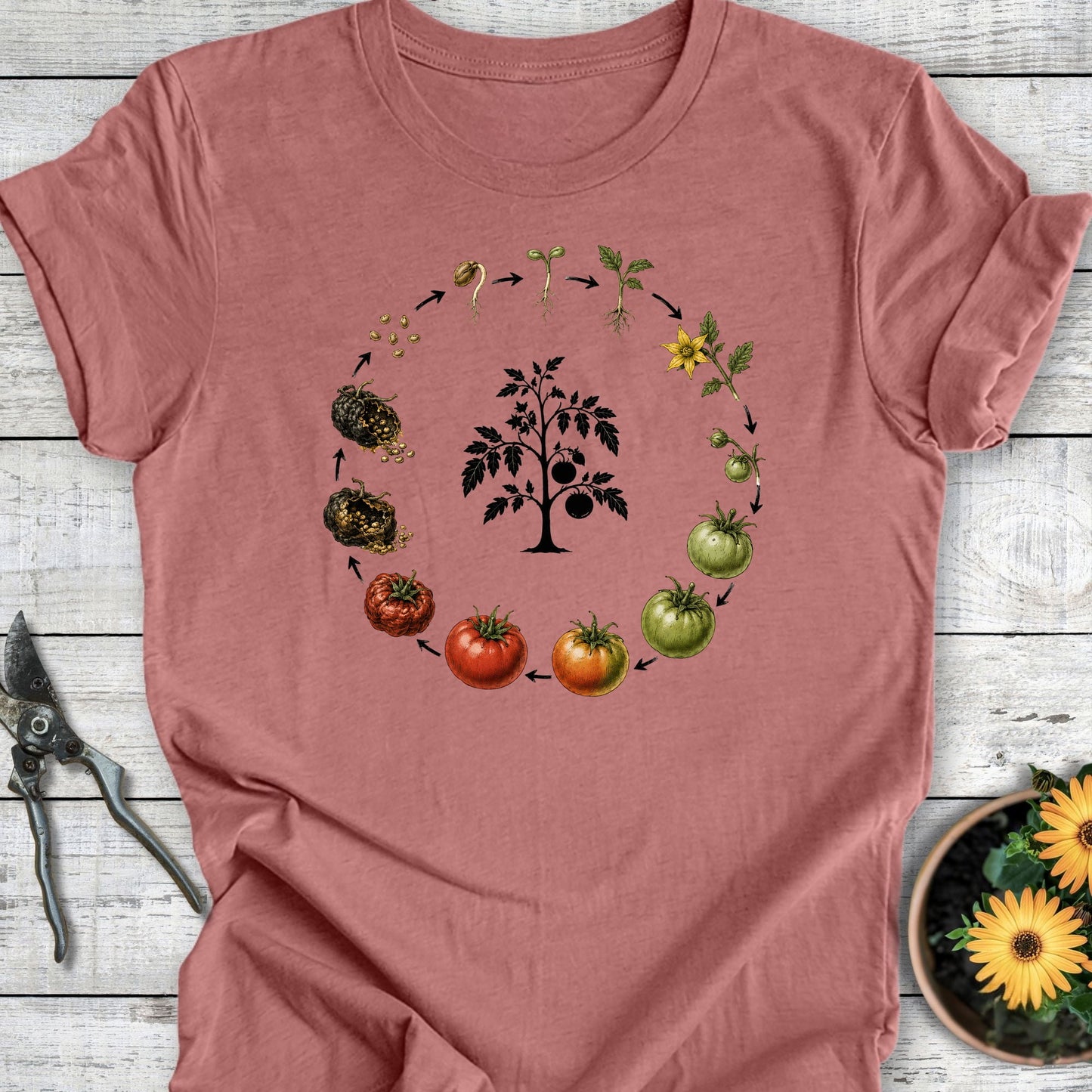 Printify T-Shirt Heather Mauve / S Seeds of Life T-Shirt