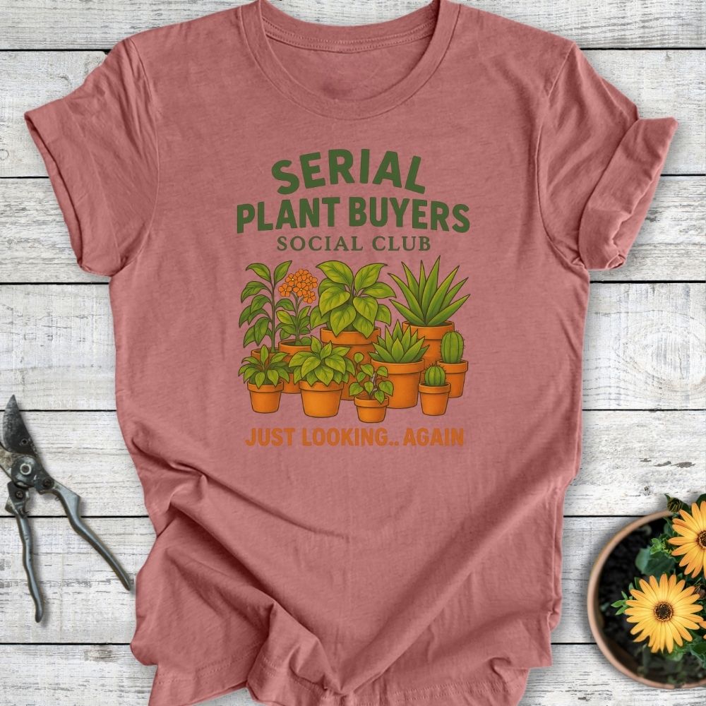 Printify T-Shirt Heather Mauve / S Serial Plant Buyers