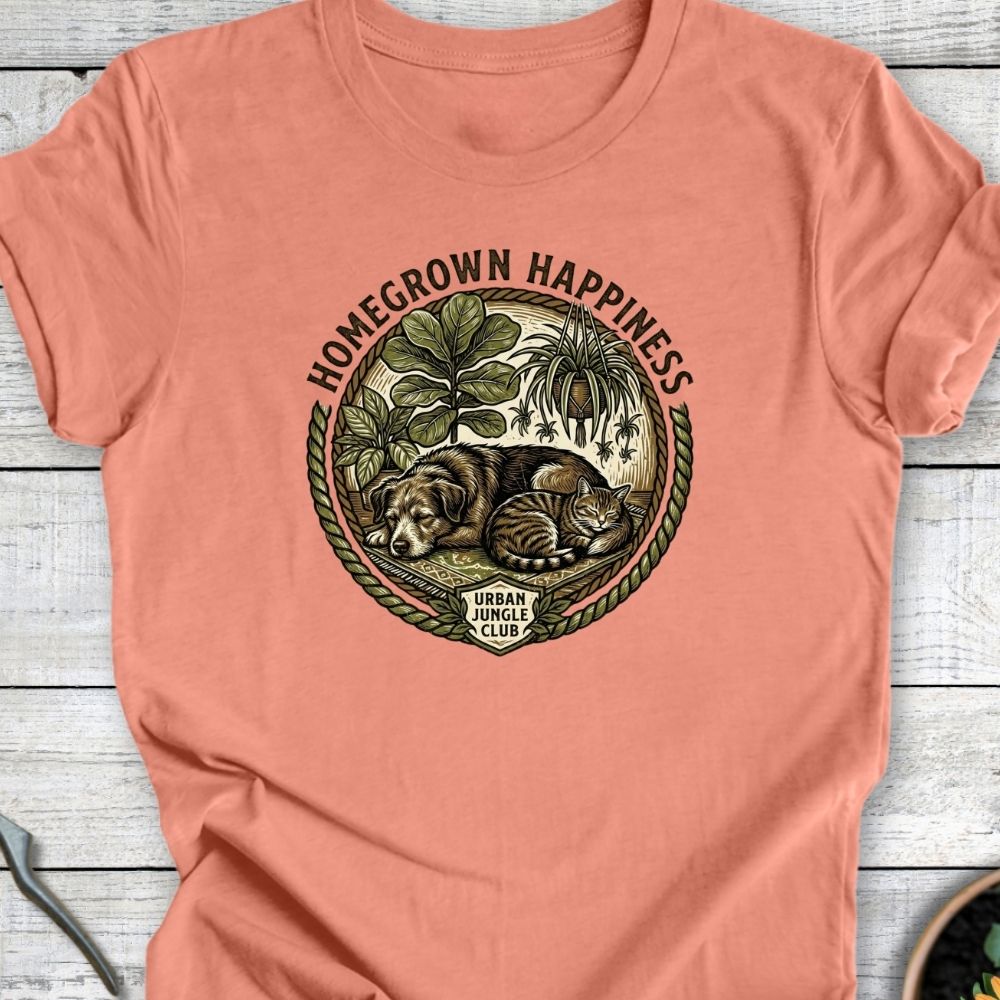 Printify T-Shirt Heather Sunset / S Home Happiness T-Shirt