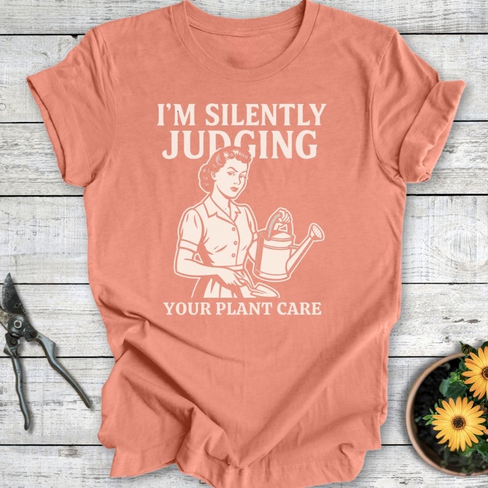 Printify T-Shirt Heather Sunset / S Silently Judging