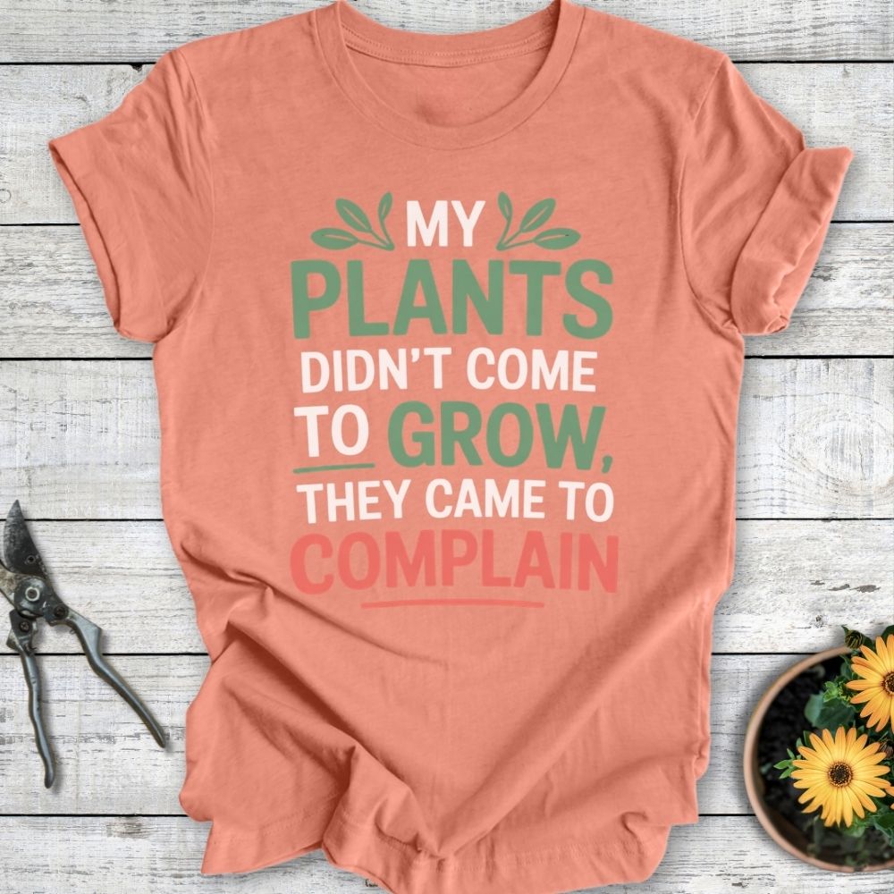Printify T-Shirt Heather Sunset / S They Came To Complain