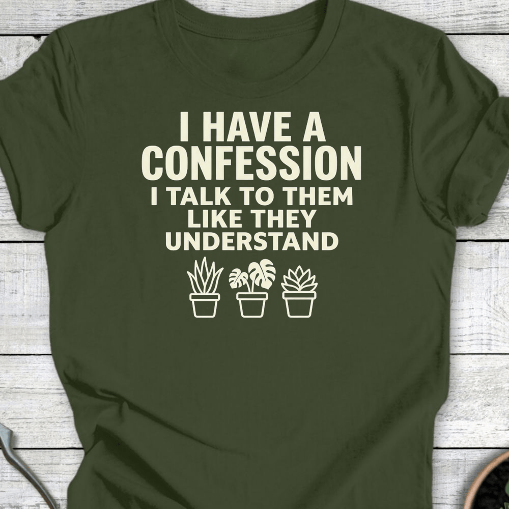 Printify T-Shirt Military Green / S Confession III T-Shirt