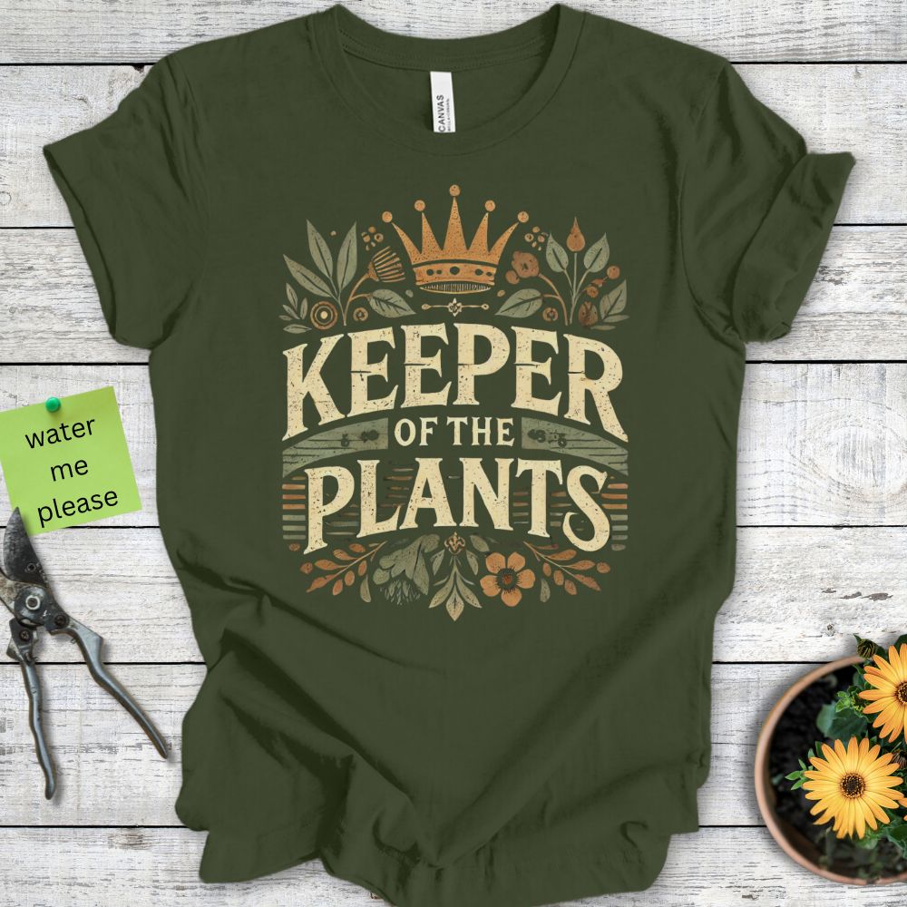 Printify T-Shirt Military Green / S Keeper of the Plants