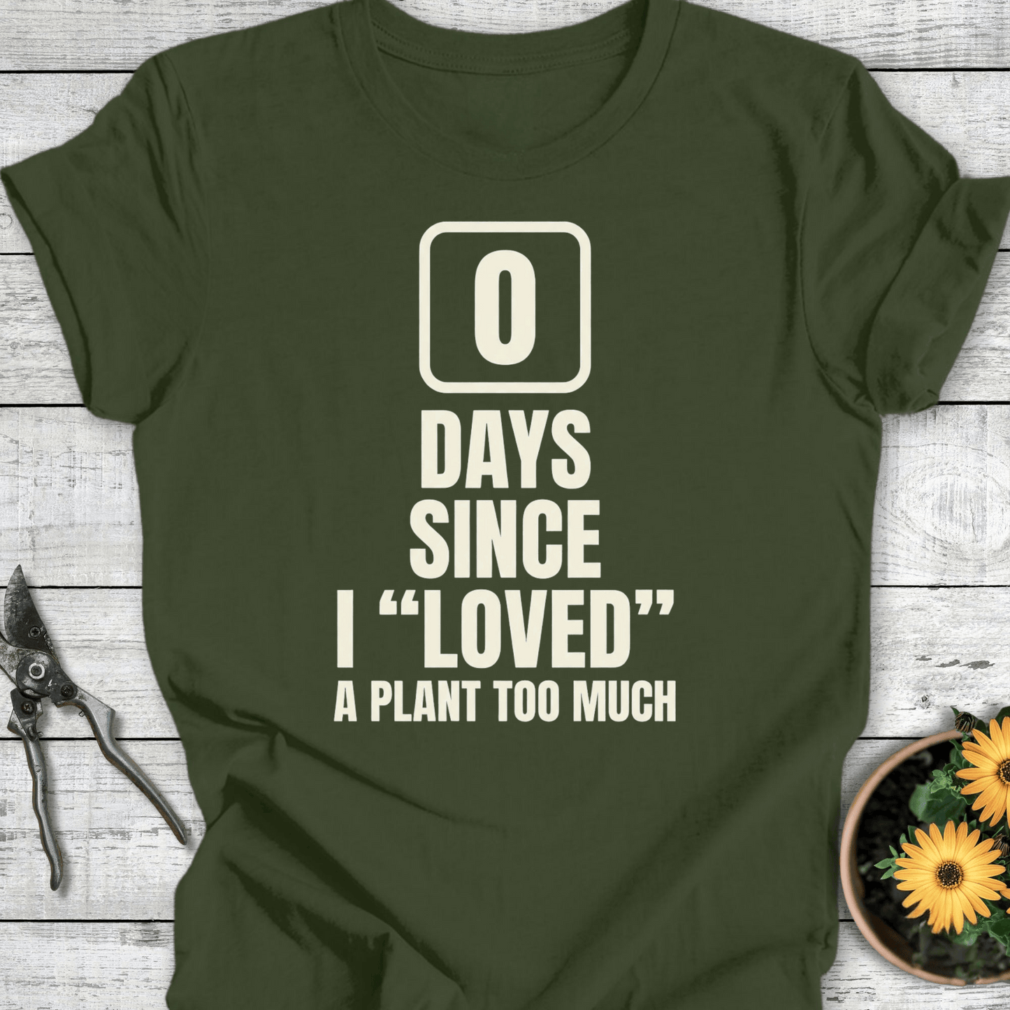 Printify T-Shirt Military Green / S Zero Days T-Shirt
