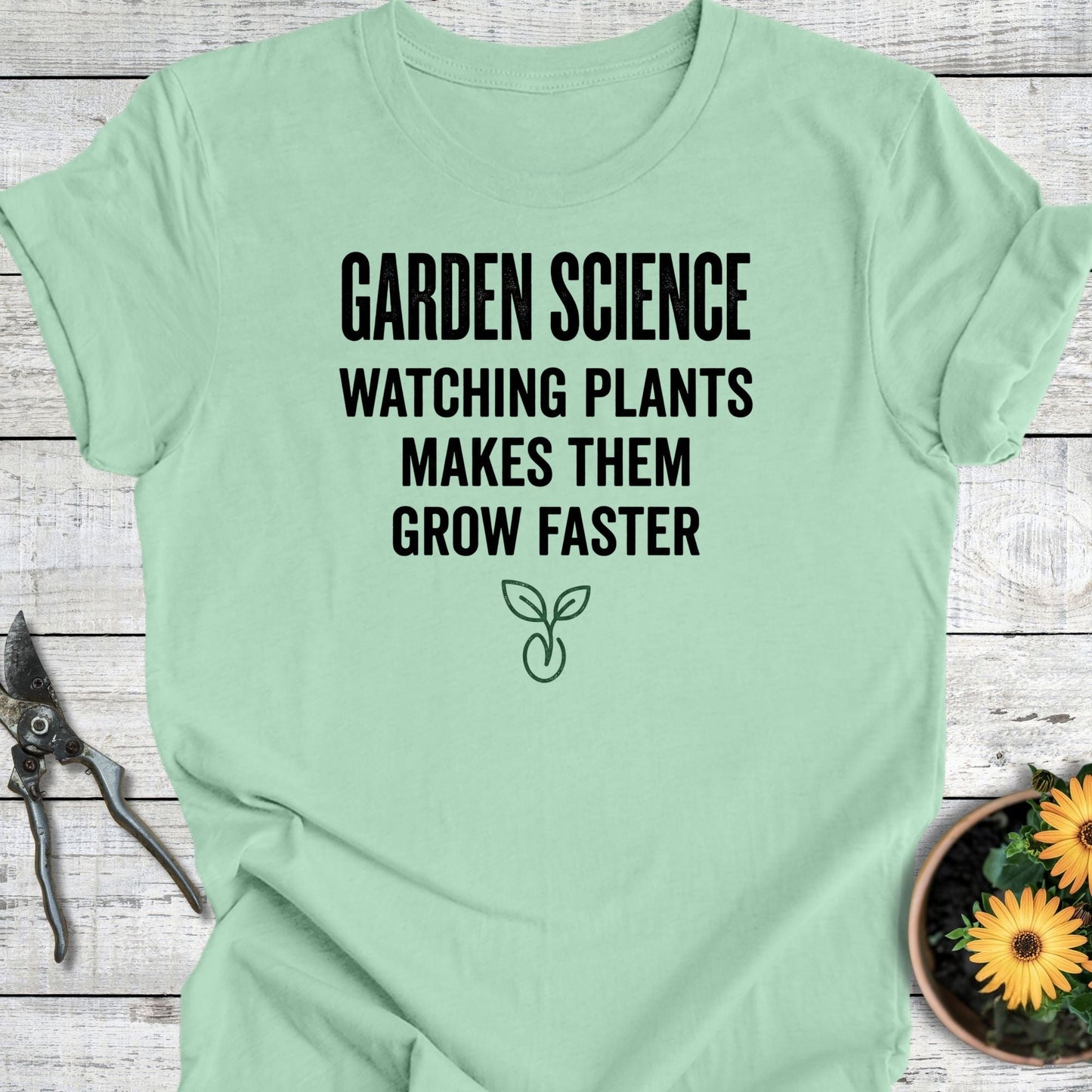 Printify T-Shirt Mint / S Garden Science T-Shirt