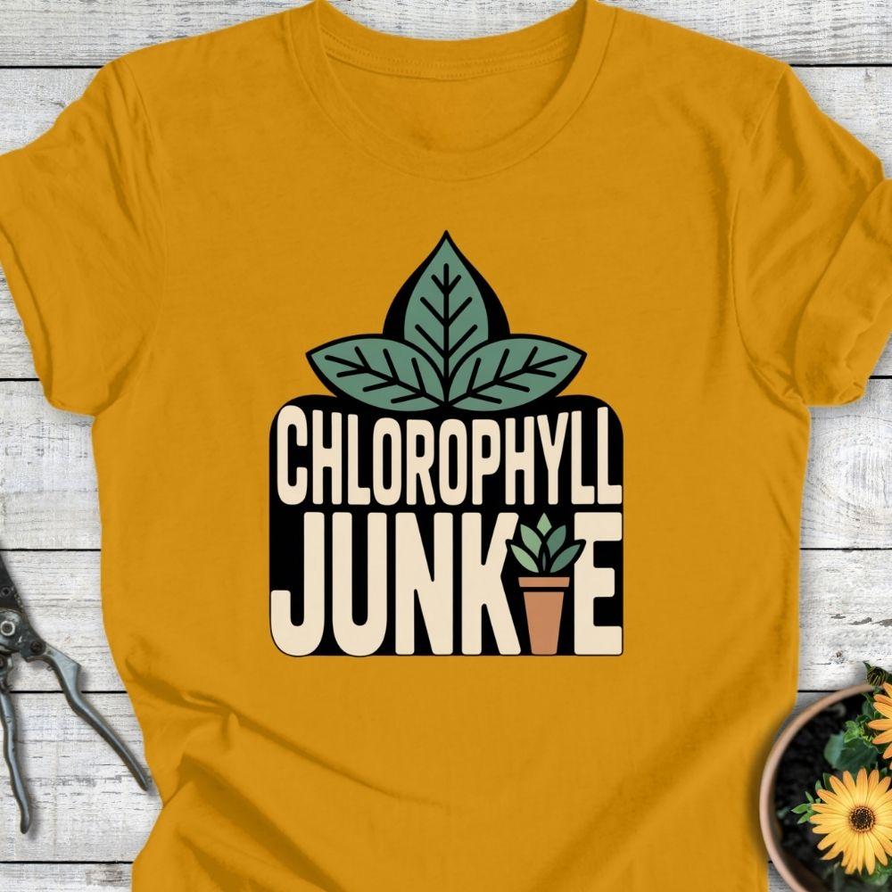 Printify T-Shirt Mustard / S Chlophyll Junkie
