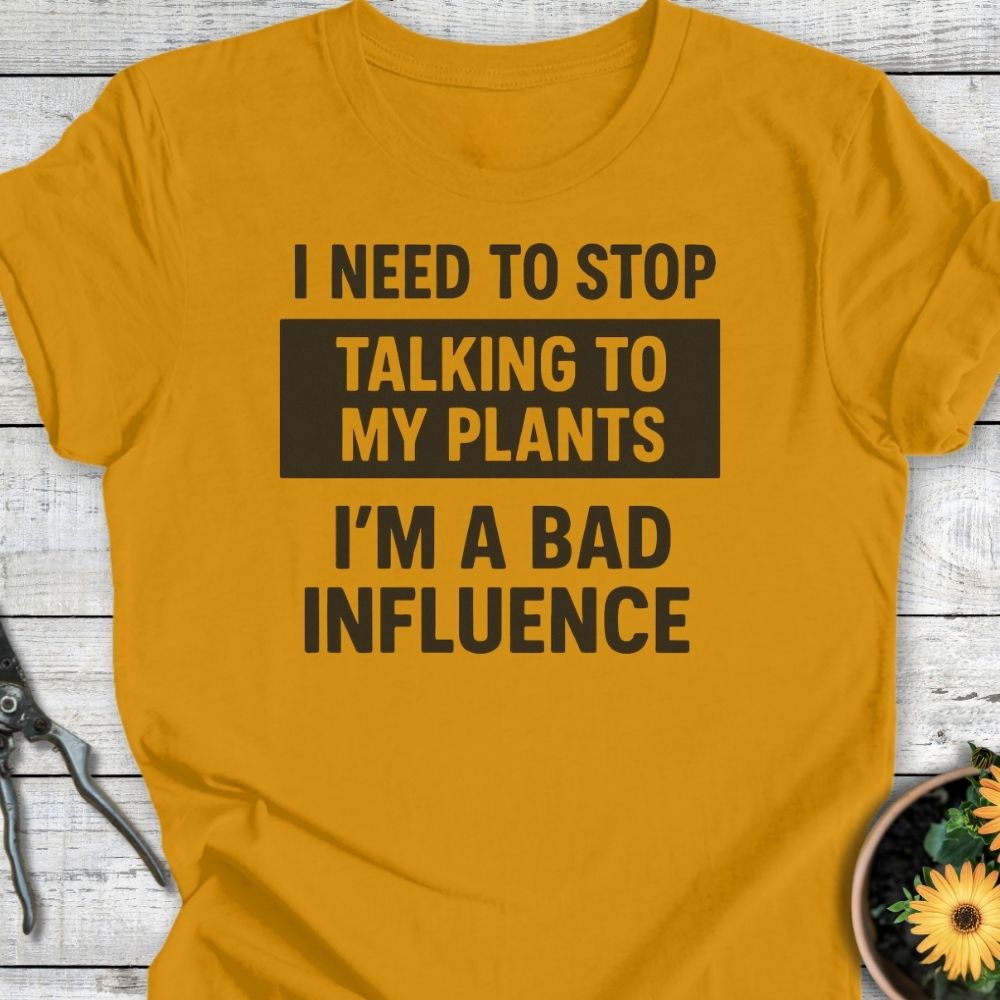 Printify T-Shirt Mustard / S I'm a Bad Influence