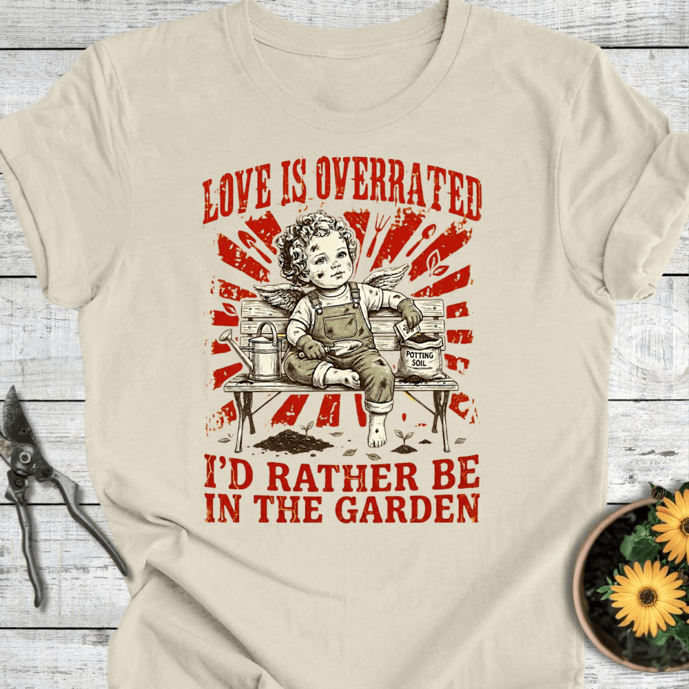 Printify T-Shirt Natural / S Love Is Overrated T-Shirt