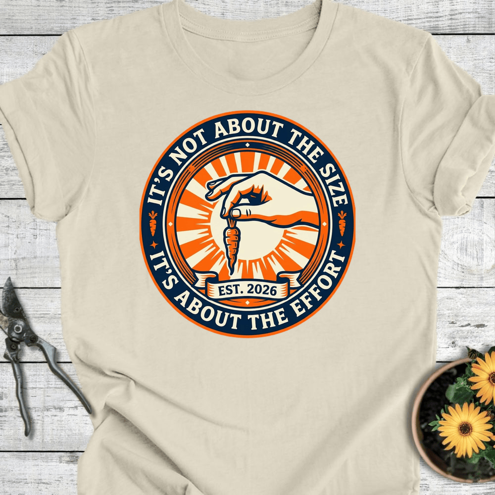 Printify T-Shirt Natural / S Not About The Size T-Shirt