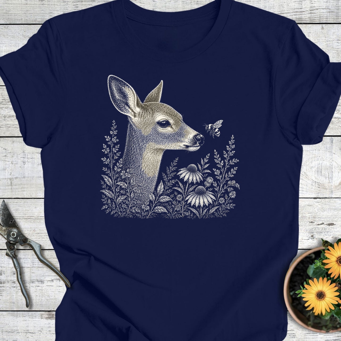 Printify T-Shirt Navy / S Curious Doe T-Shirt