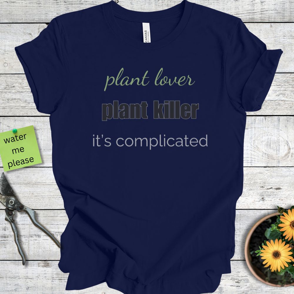 Printify T-Shirt Navy / S Its Complicated