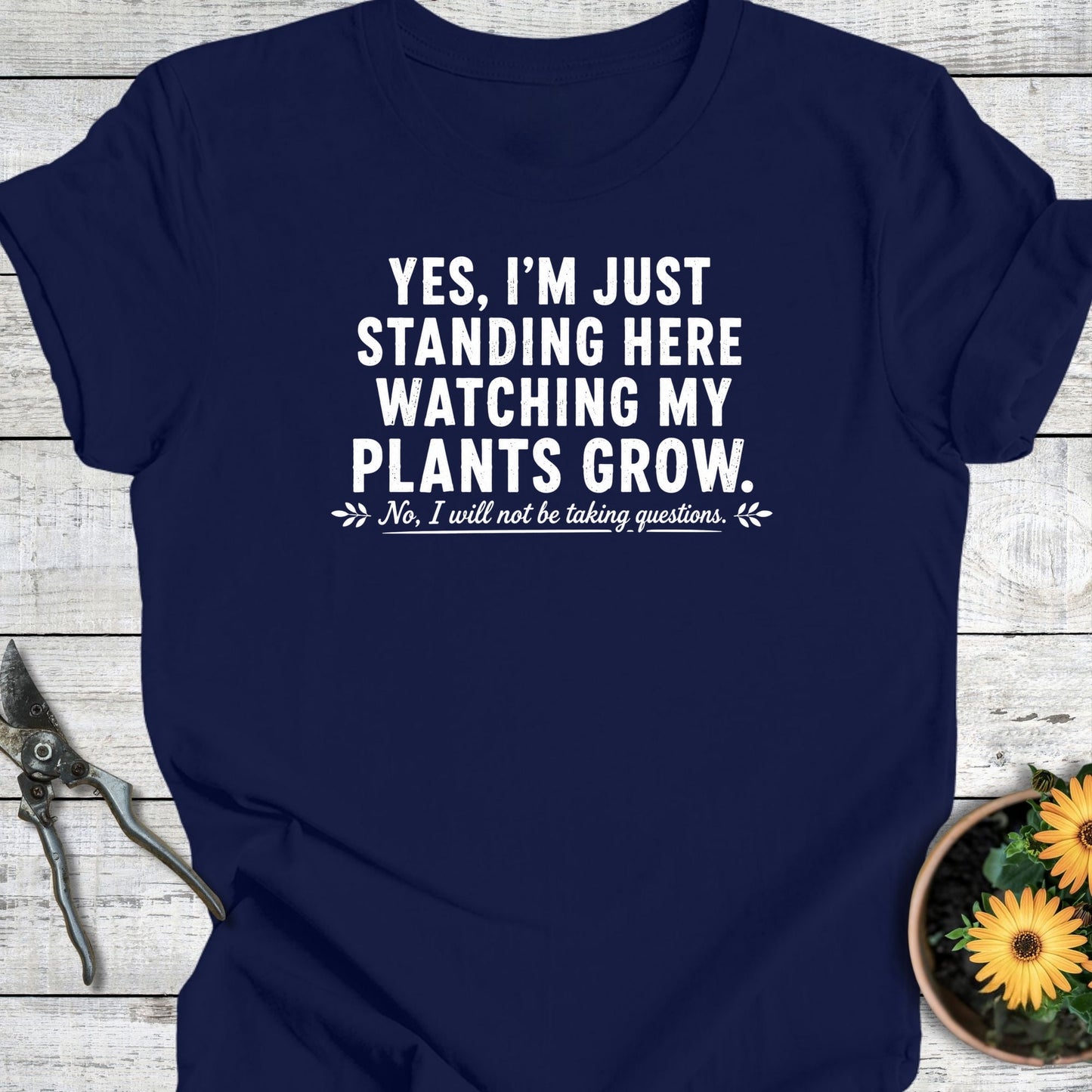 Printify T-Shirt Navy / S Just Standing T-Shirt