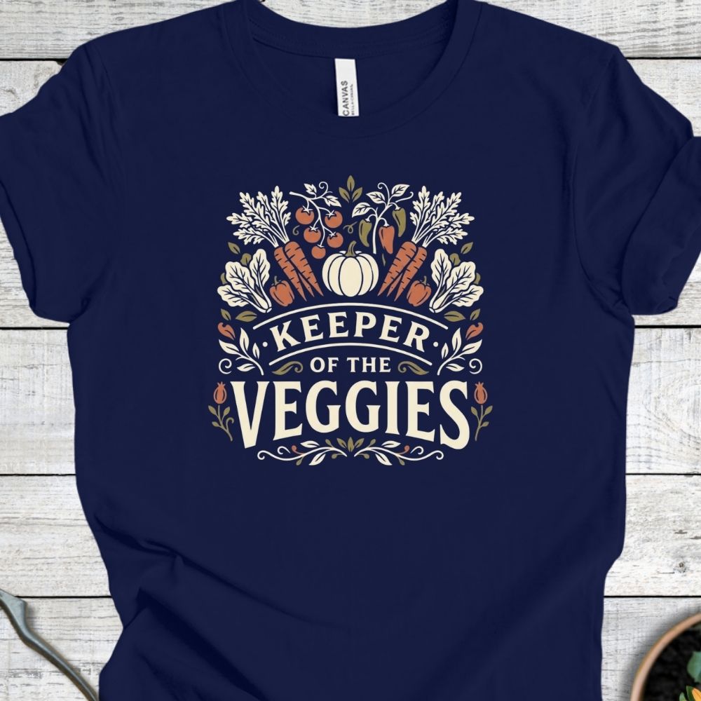 Printify T-Shirt Navy / S Keeper of the Veggies T-Shirt