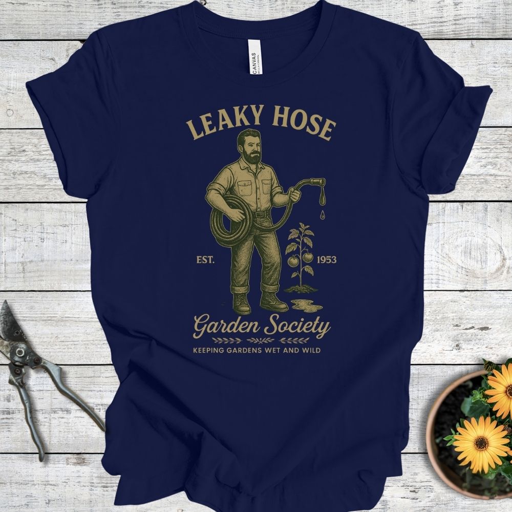 Printify T-Shirt Navy / S Leaky Hose