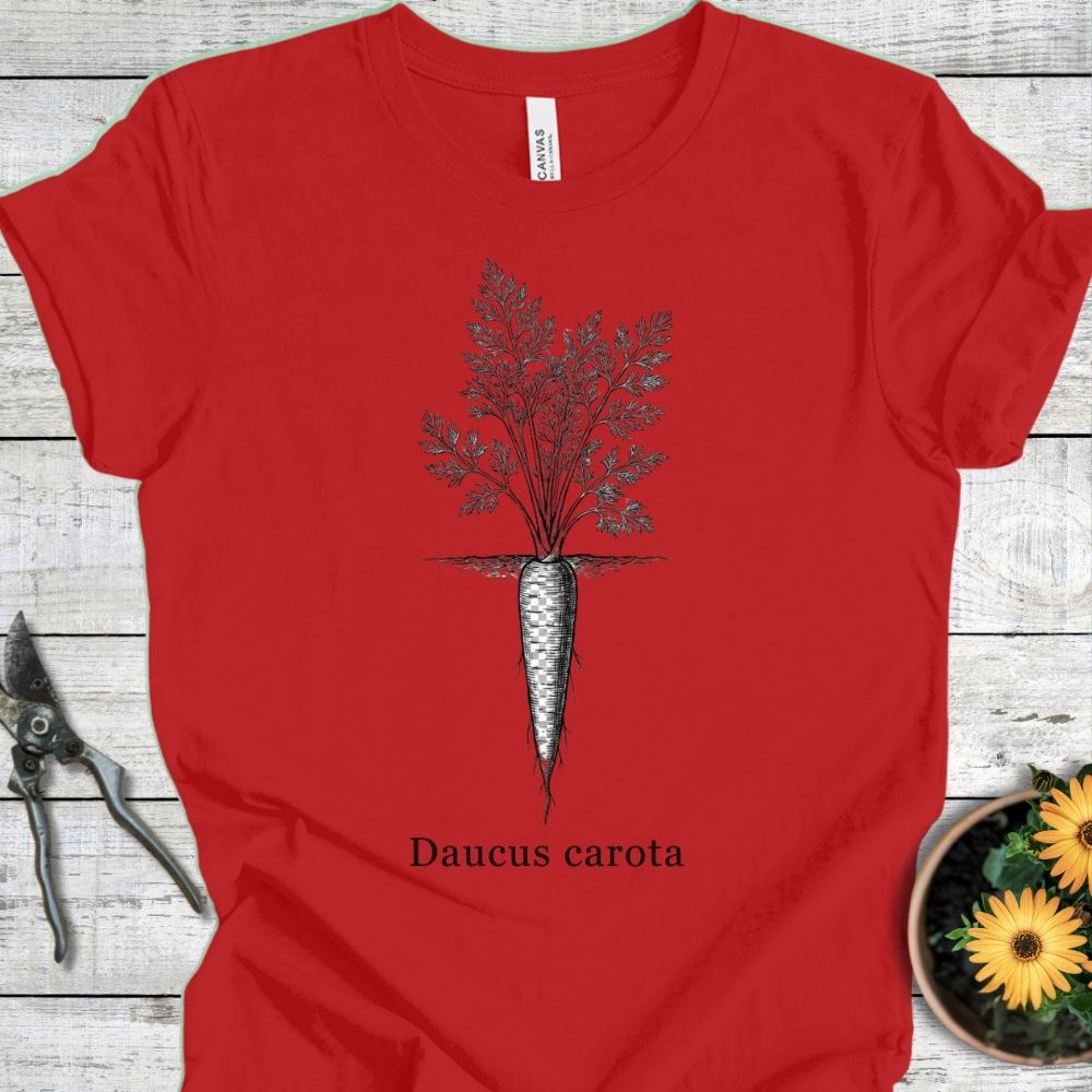 Printify T-Shirt Red / S Daucus Carota T-Shirt