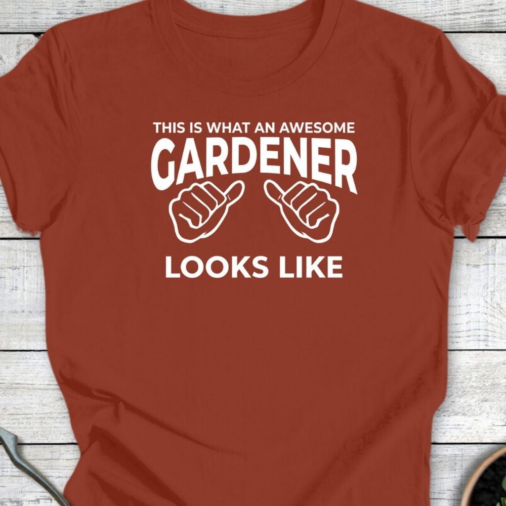 Printify T-Shirt Rust / S Awesome Gardener T-Shirt