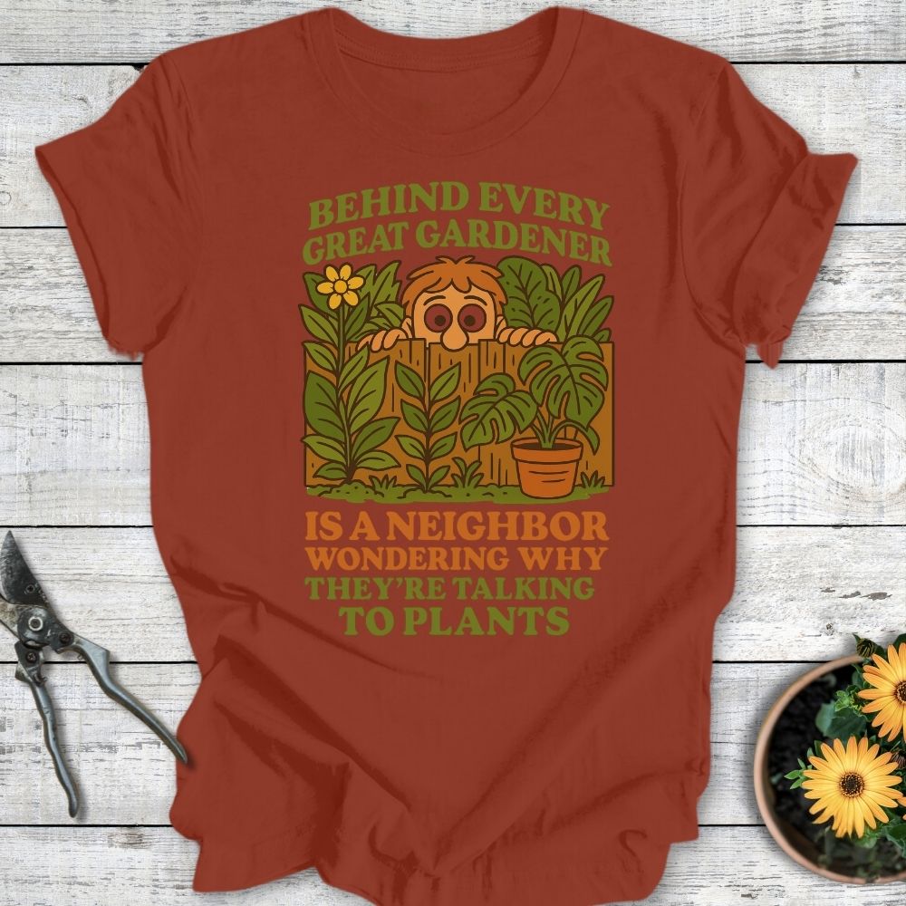 Printify T-Shirt Rust / S Behind Every Gardener