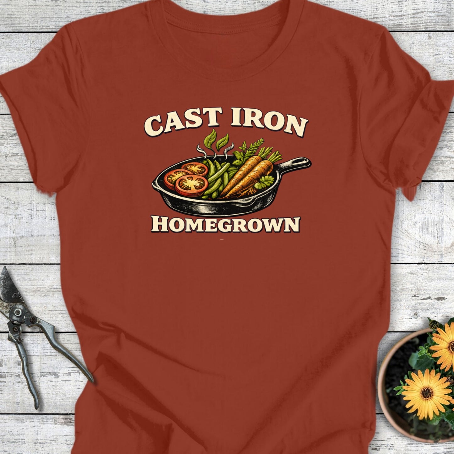 Printify T-Shirt Rust / S Cast Iron T-Shirt