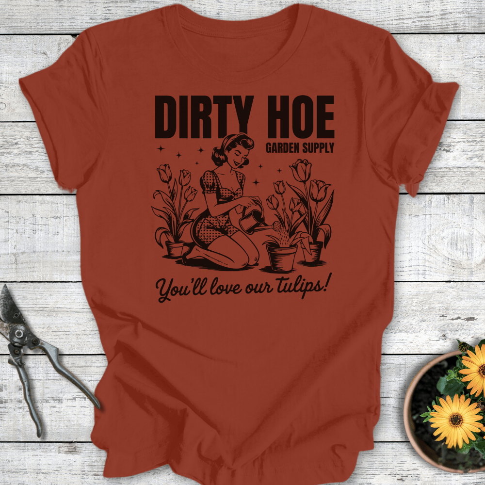 Printify T-Shirt Rust / S Dirty Hoe Garden Supply