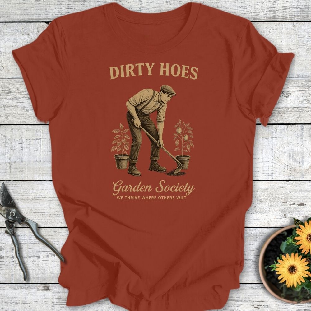 Printify T-Shirt Rust / S Garden Hoes