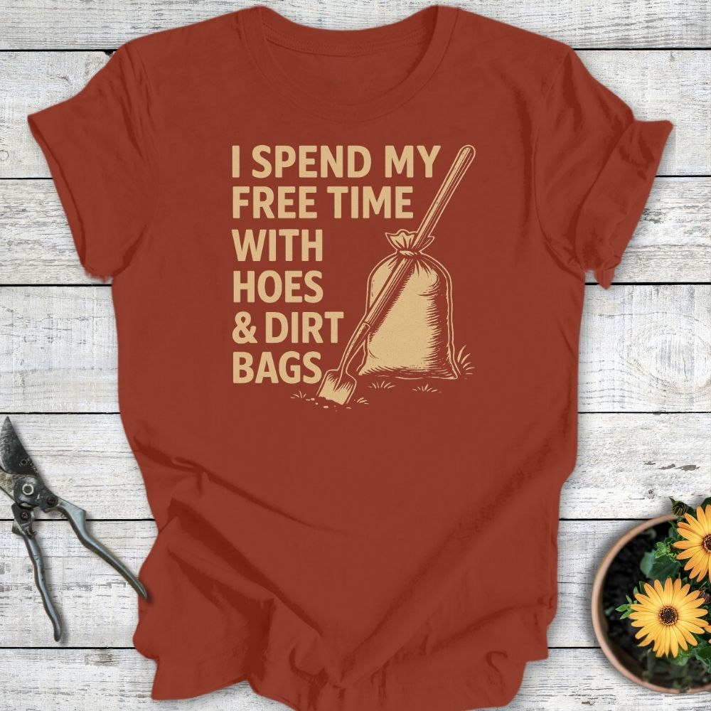 Printify T-Shirt Rust / S Hoes & Dirt Bags