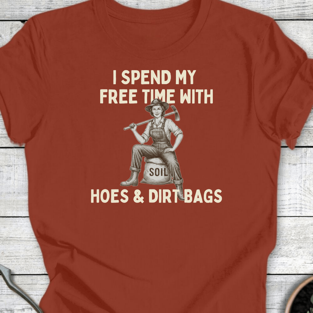 Printify T-Shirt Rust / S Hoes & Dirt Bags II T-Shirt