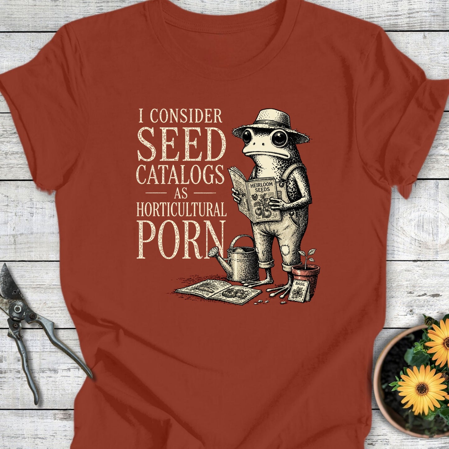 Printify T-Shirt Rust / S Horticultural Porn II T-Shirt