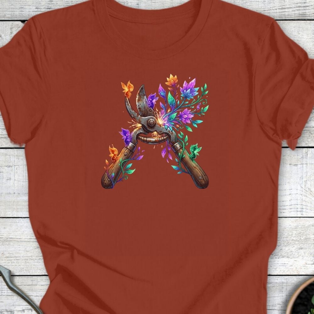 Printify T-Shirt Rust / S Pruner's Bloom T-Shirt