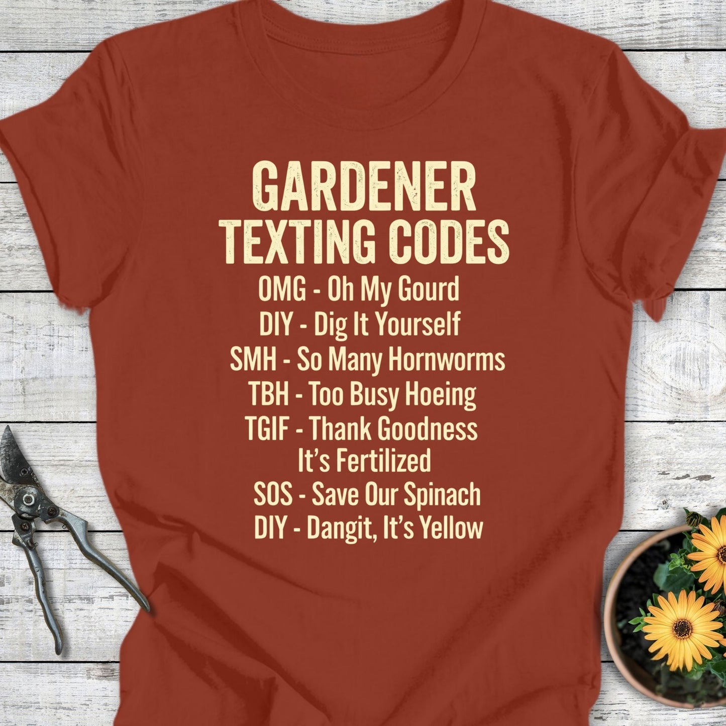 Printify T-Shirt Rust / S Texting Code T-Shirt