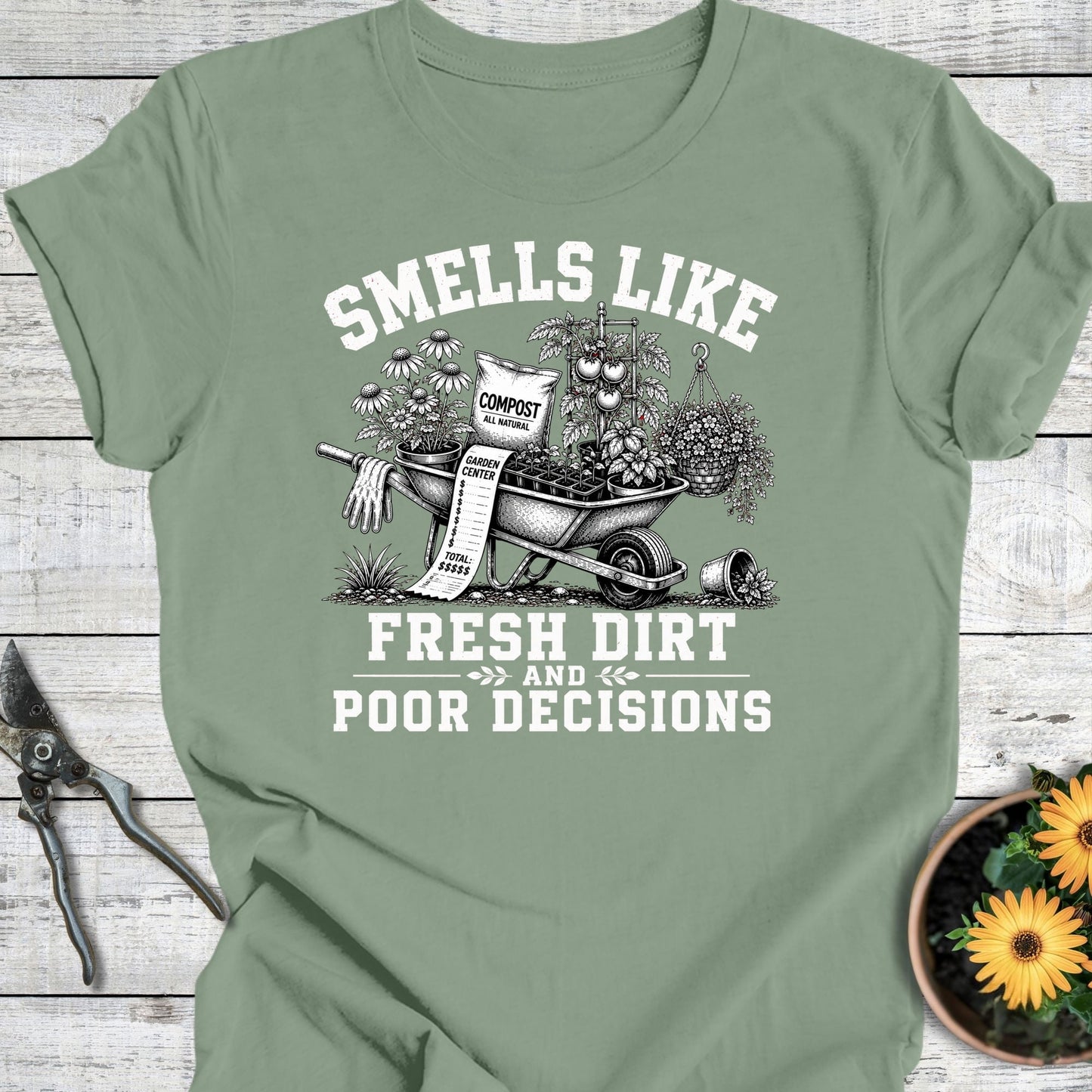 Printify T-Shirt Sage / S Fresh Dirt T-Shirt