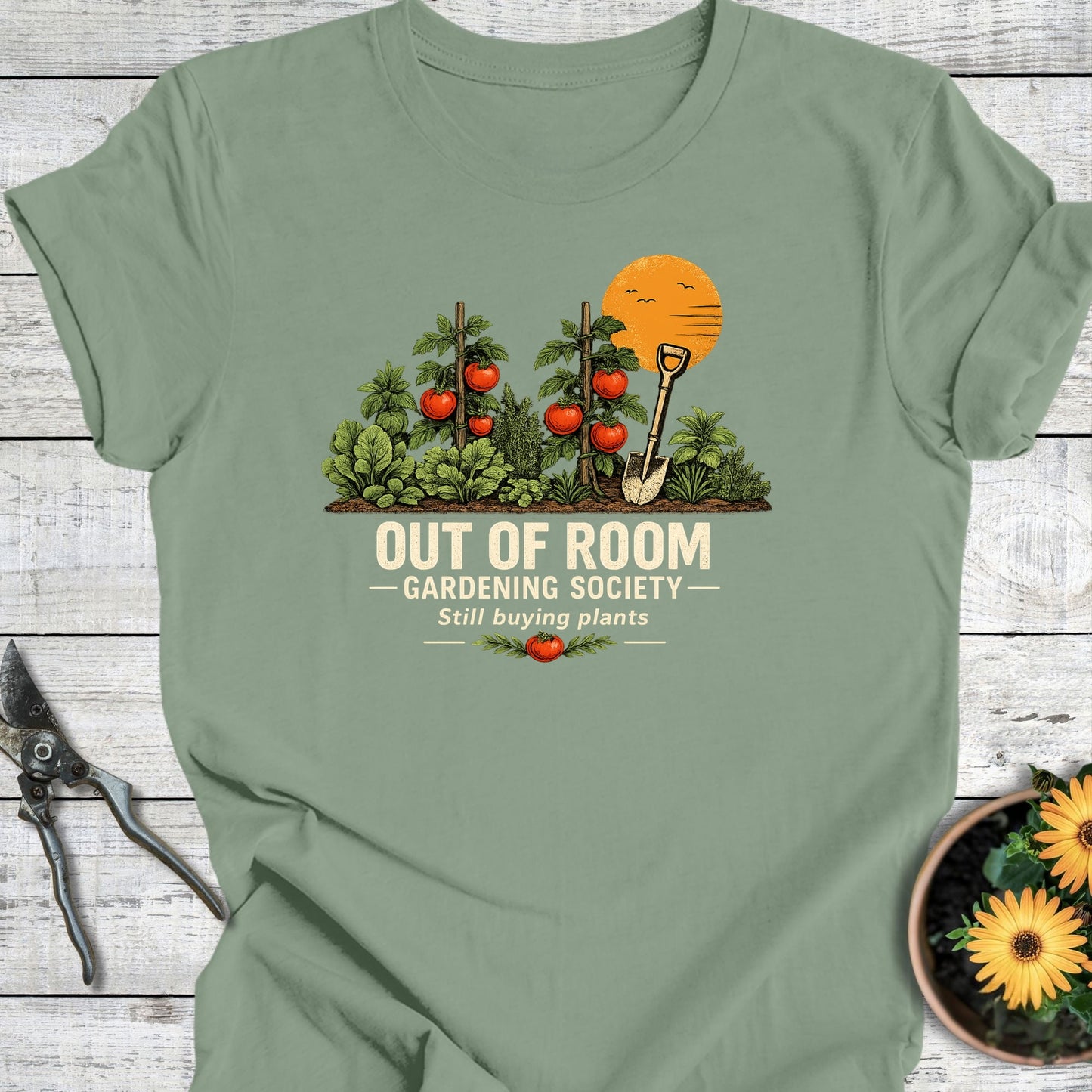 Printify T-Shirt Sage / S Out of Room T-Shirt