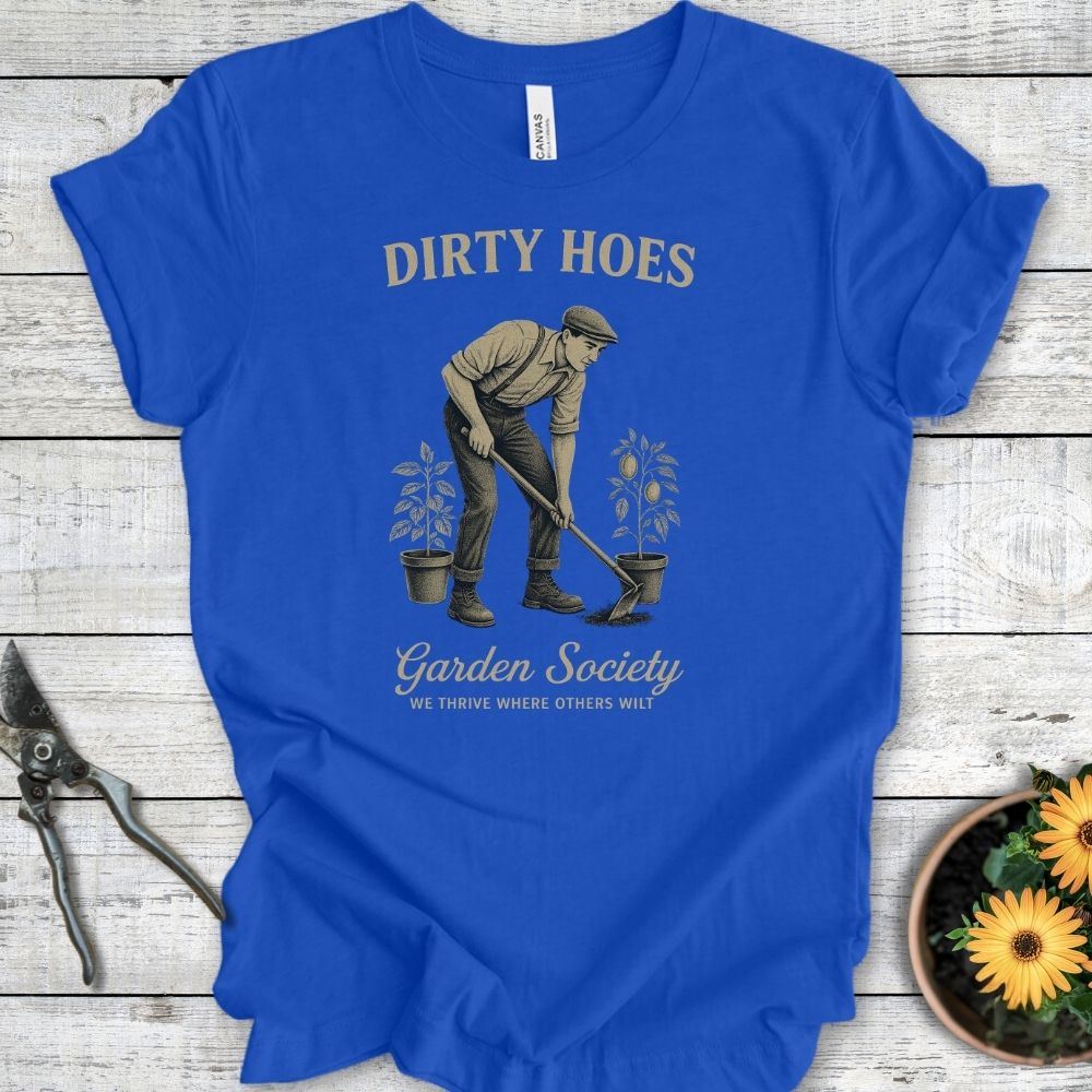 Printify T-Shirt True Royal / S Garden Hoes